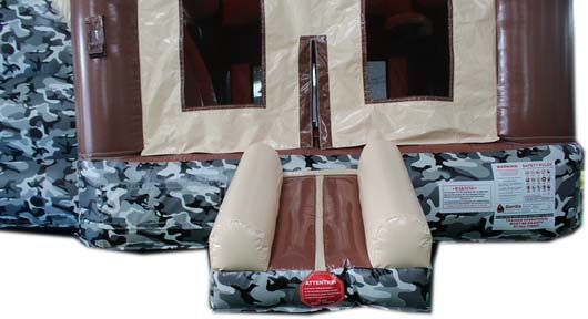 Hideout Helix Bounce Bounce House Rentals, Delaware 29' Camo Hideout Helix Bounce House Wet or Dry Water Slide Combo