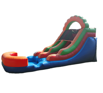 Orange Blue Green Waterslide